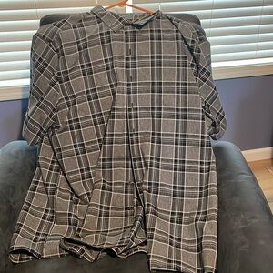 Black and white dress shirt